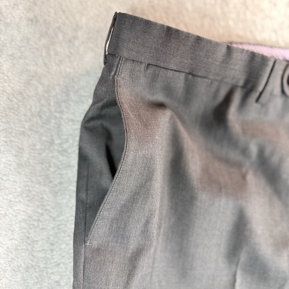 Jack Victor Loro Piana Dress Pants Mens 38x30‎ Gray Trousers Union Made Canada - Picture 10 of 12
